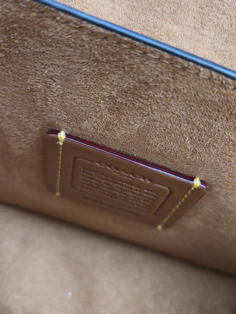 Coach Quinn In Spazzolato Leather Crossbody Bag in Maple And Silver Hardware - Picture 6 of 7